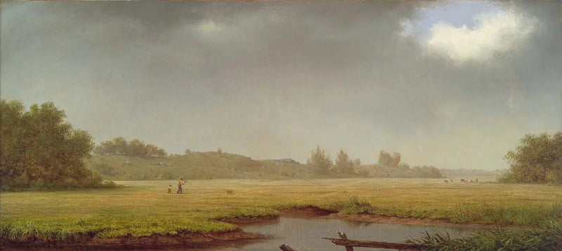 Overskyet dag, Rhode Island - Martin Johnson Heade