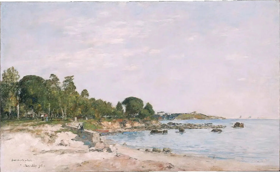 Juan-les-Pins, bugten og kysten - Eugène Boudin