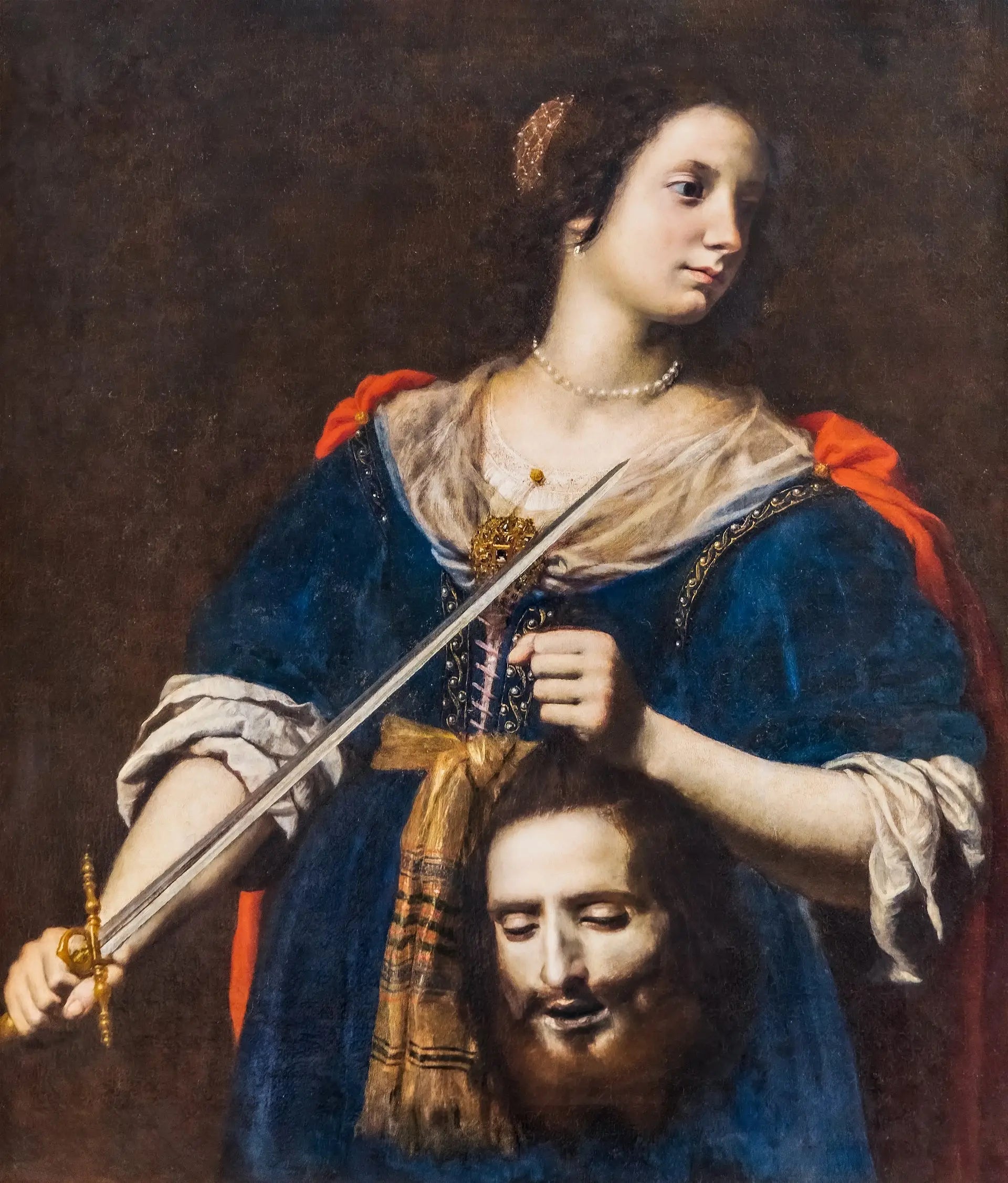 Judith locataire la tête d'Holopherne - Lorenzo Lippi image 1 reproduction de peinture à l’huile