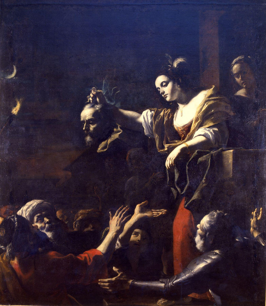 Judith præsenterer Holofernes' hoved - Mattia Preti