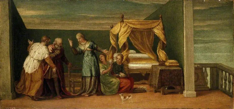 Judith modtager de ældre fra Béthulie - Paul Véronèse