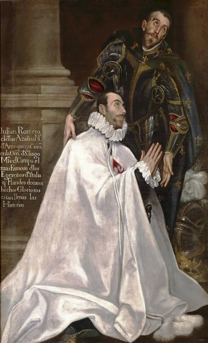 Julián Romero og hans søn Sankt Patron - El Greco