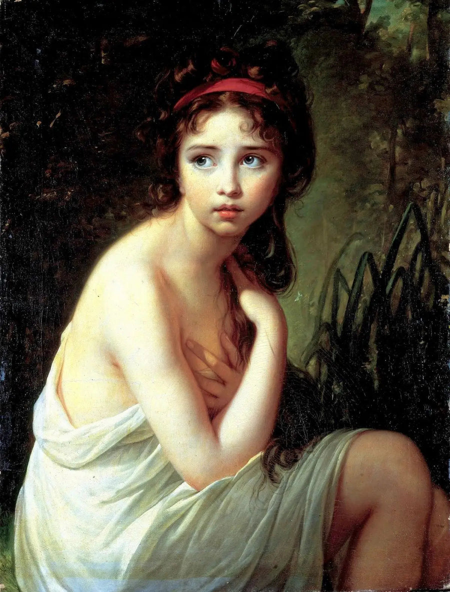 Julie Lebrun en badedragt - Élisabeth Vigée Le Brun