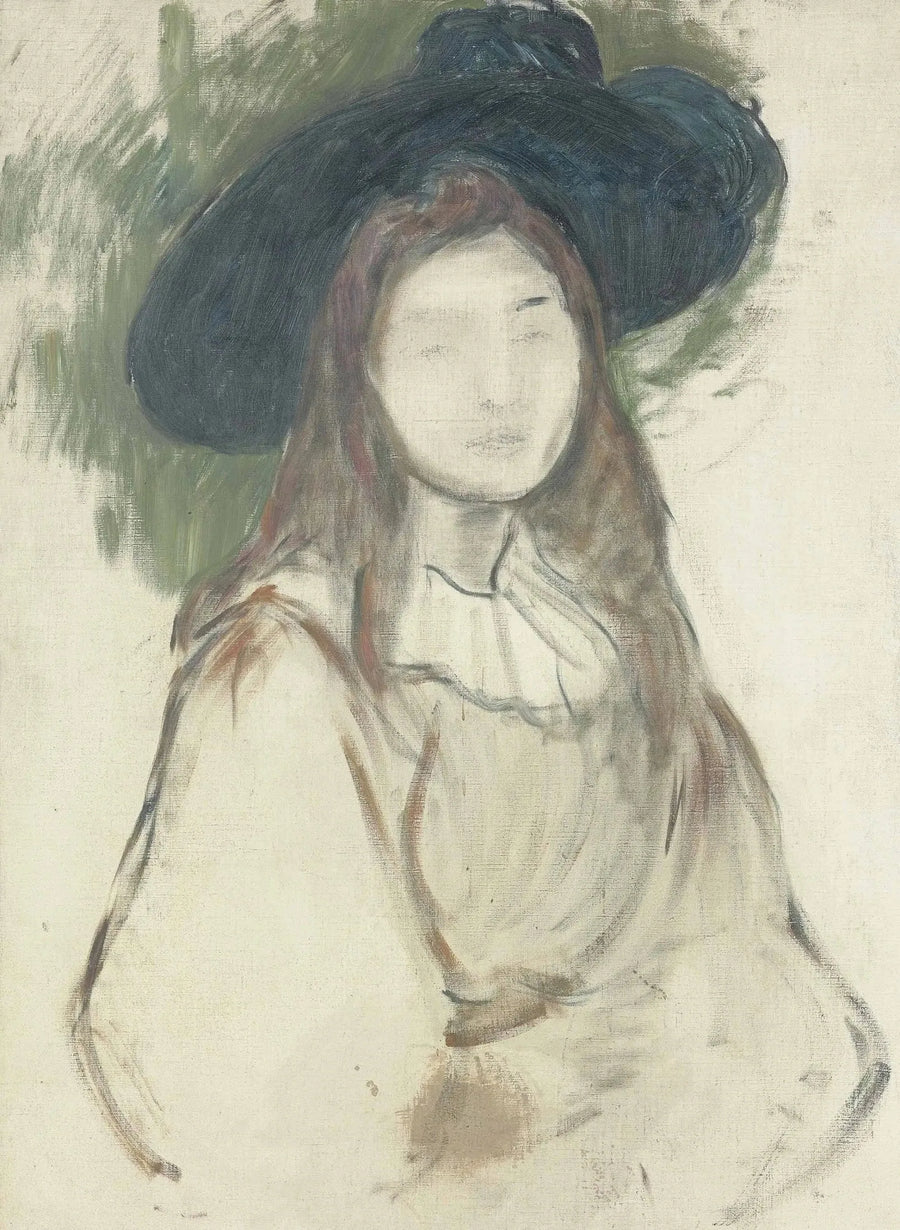 Julie Manet med Liberté-hat - Berthe Morisot