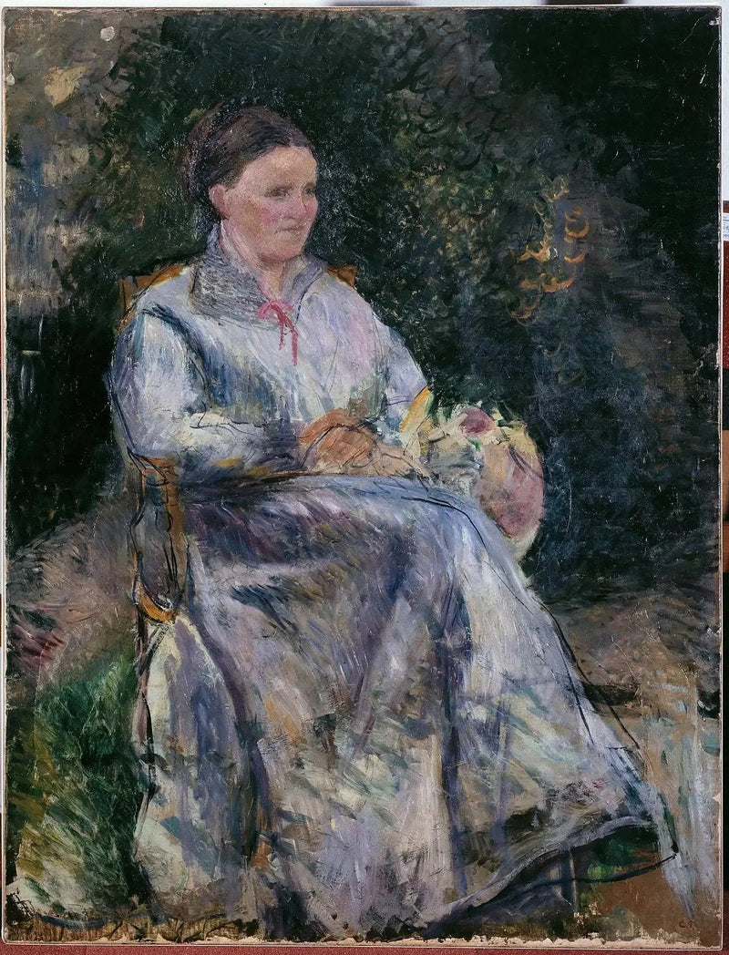 Julie Pissarro i haven - Camille Pissarro