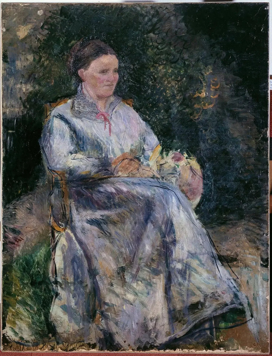 Julie Pissarro i haven - Camille Pissarro