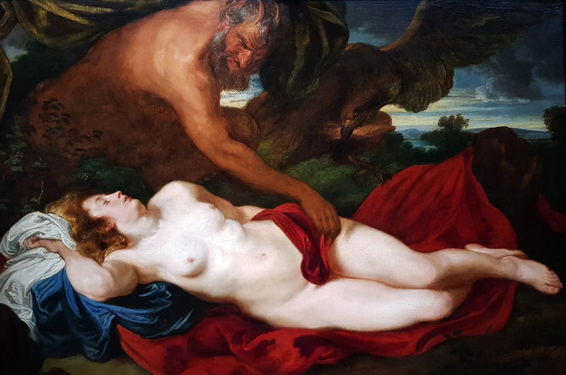 Jupiter en satyre af Antiope - Antoine van Dyck