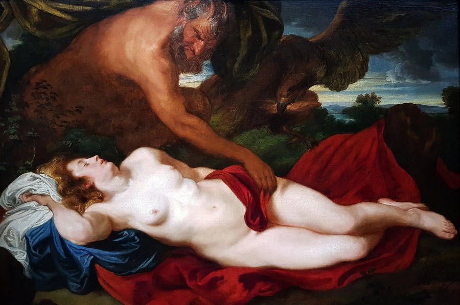 Jupiter en satyre af Antiope - Antoine van Dyck
