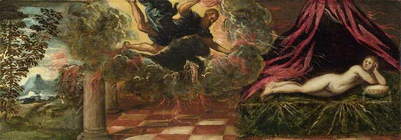 Jupiter og Semele - Jacopo Tintoretto