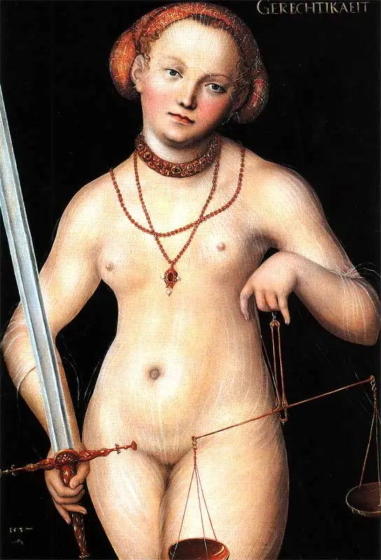 Retfærdighed - Lucas Cranach den Ældre