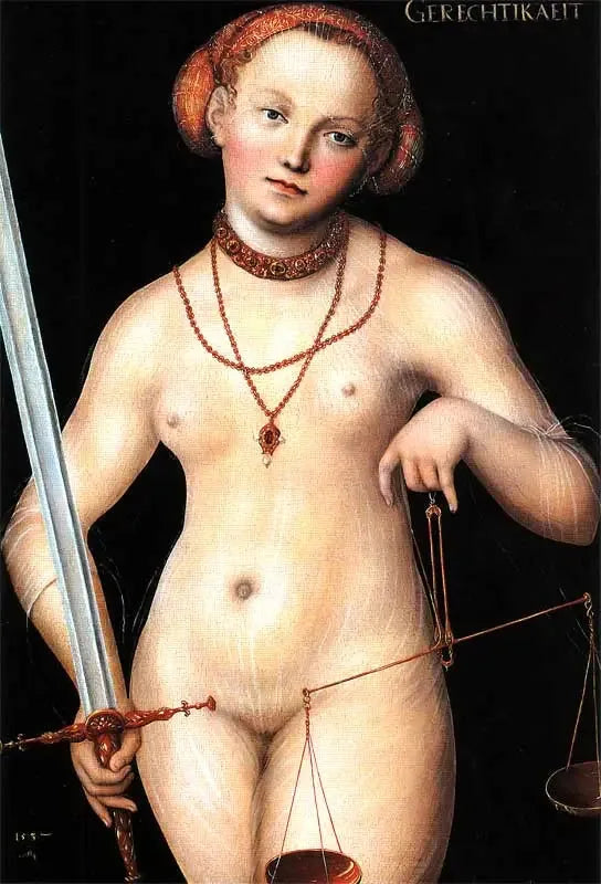 Retfærdighed - Lucas Cranach den Ældre