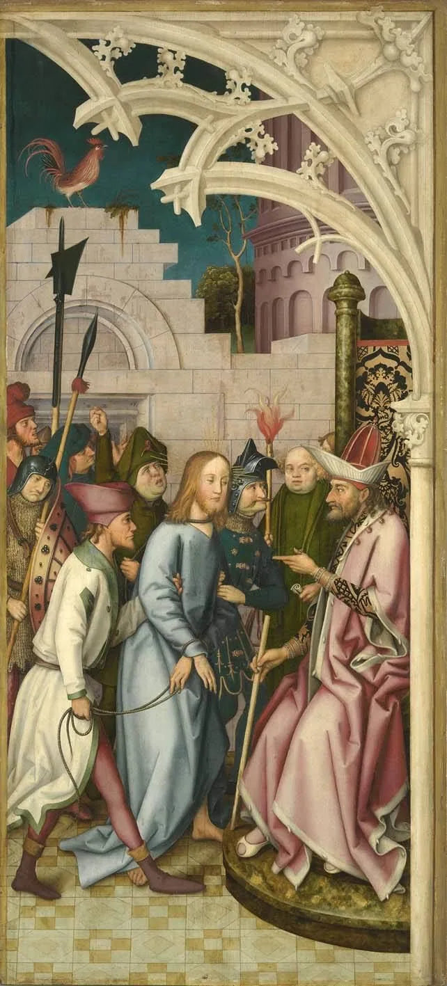 Kaisheimer Altar: Christus vor Pilatus - Hans Holbein the Elder image 1 tableau peint à l’huile sur toile