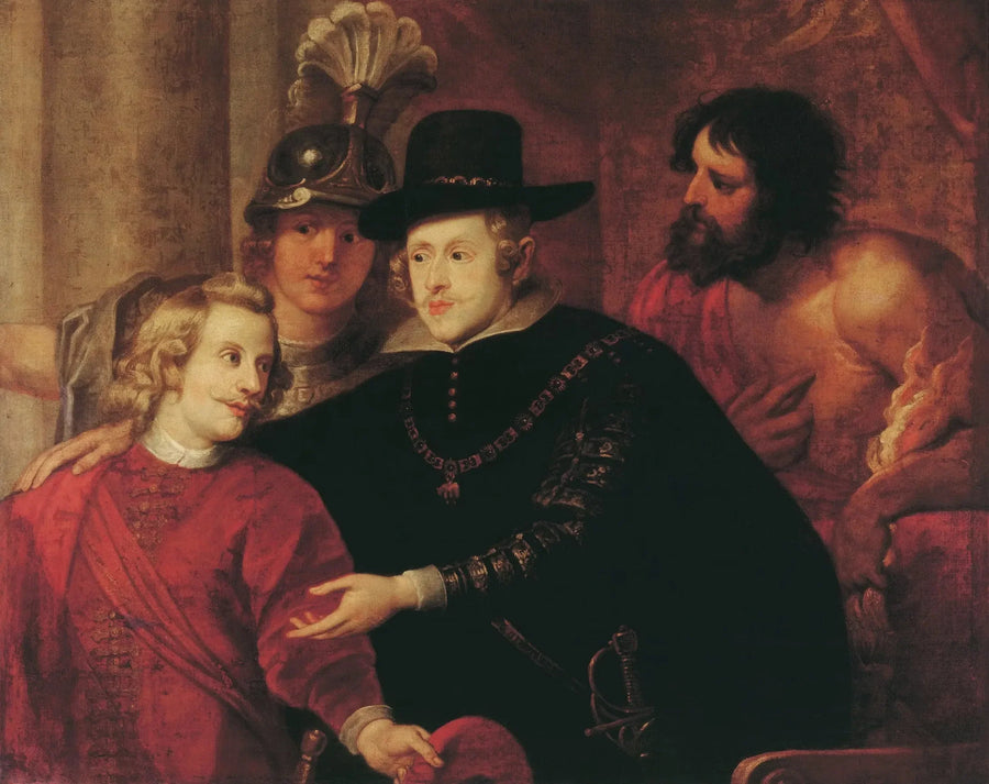 Kardinal Infant Ferdinand tager afsked med sin bror kong Filips IV - Peter Paul Rubens
