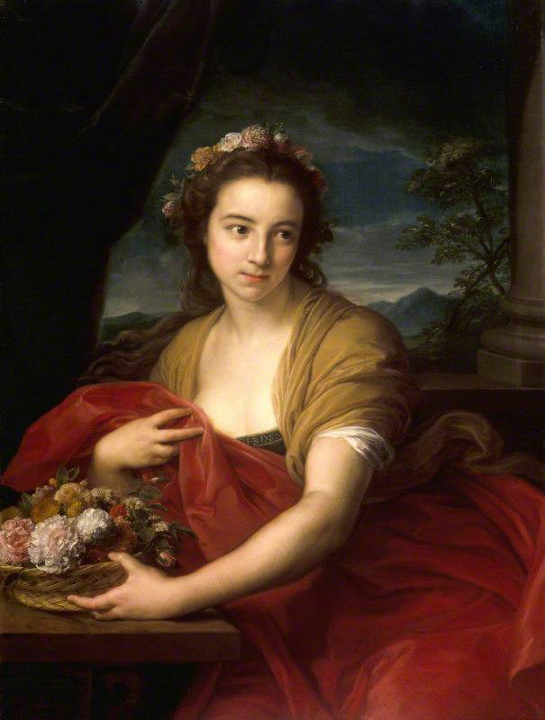Katherine Durnford, senere Mme Utrick Fetherstonhaugh, i rollen som Flora - Pompeo Batoni