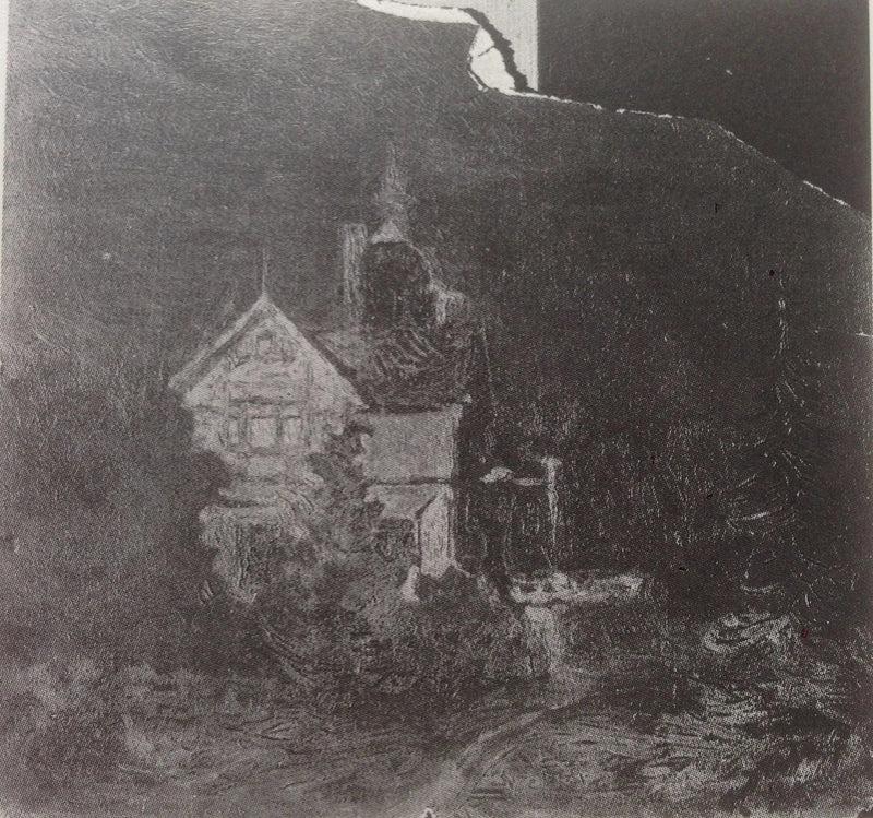 Paysage nocturne - Kazimir Malevitch