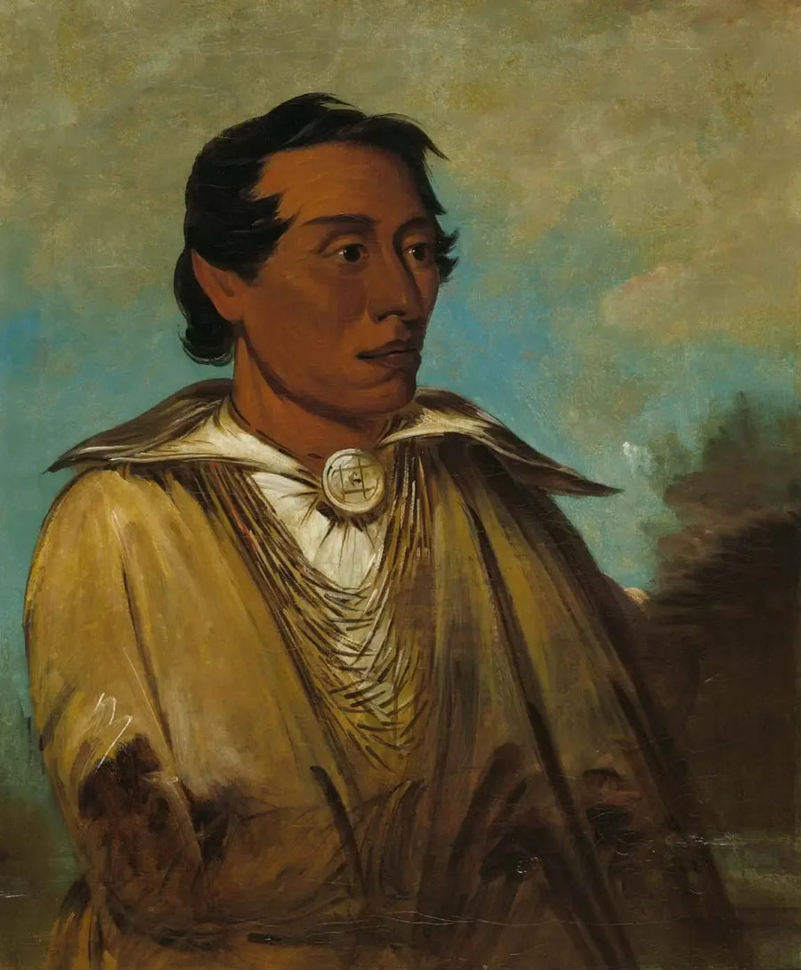 Kee-án-ne-kuk, Den vigtigste mand, Tribushøvding - George Catlin