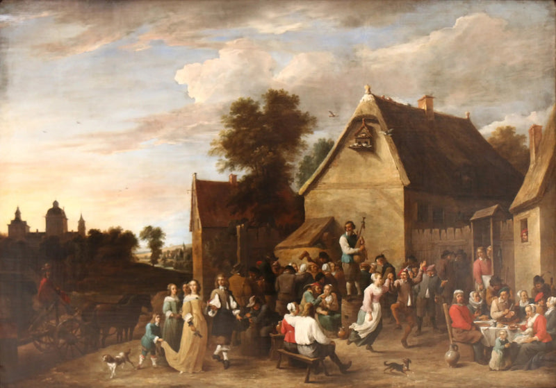flamandsk kermesse - David Teniers den Yngre