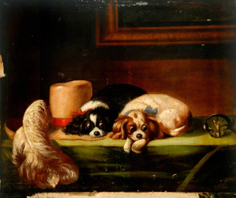 King Charles Spaniels (« Hundene til cavalieren ») - Edwin Henry Landseer