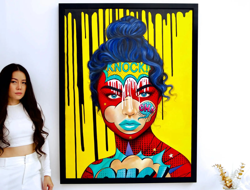 Bank på! Pop Art | 90 x 120 cm