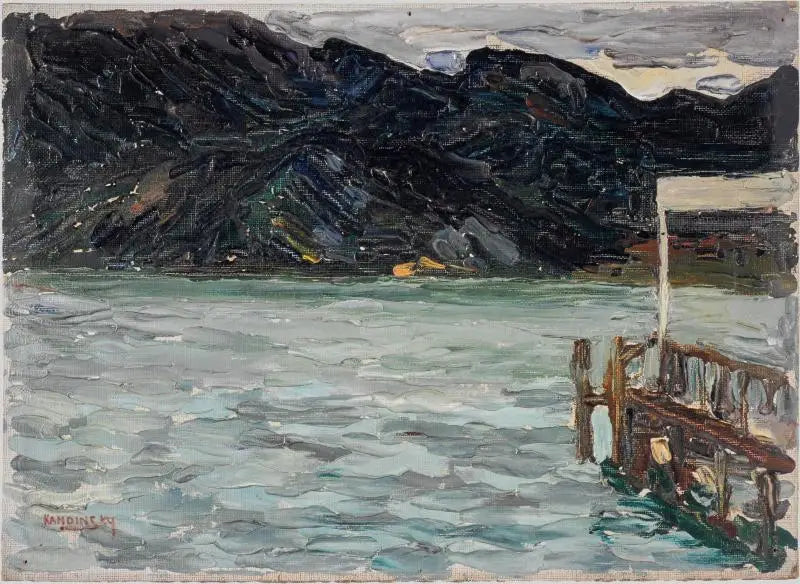 Kochel, sø og bro I - Vassily Kandinsky