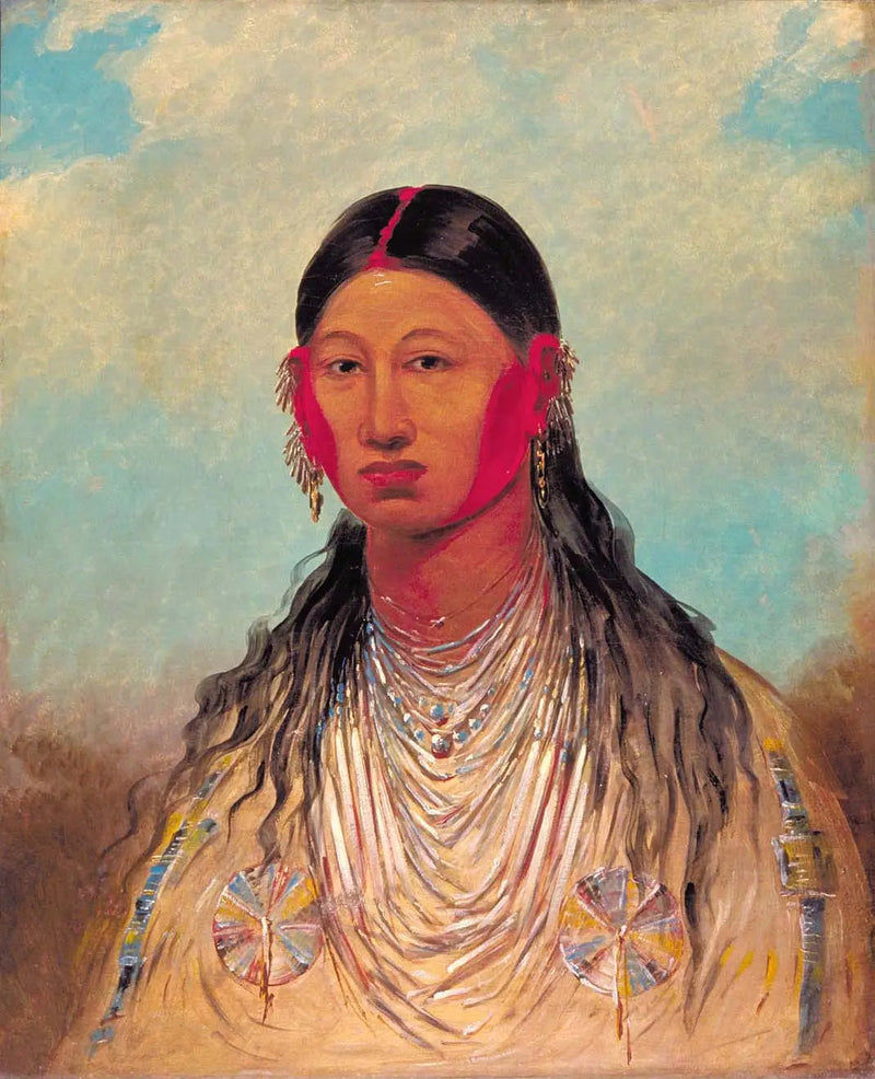 Koon-za-ya-me, kvindelig krigsørn - George Catlin