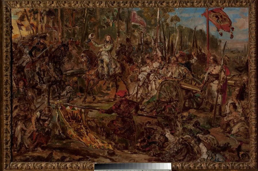 Kościuszko ved Racławice, skitse - Jan Matejko