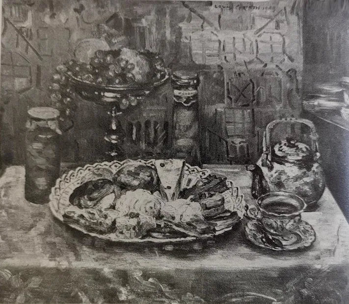 Küchenstillleben - Lovis Corinth image 1 reproduction d’œuvre d’art à l’huile