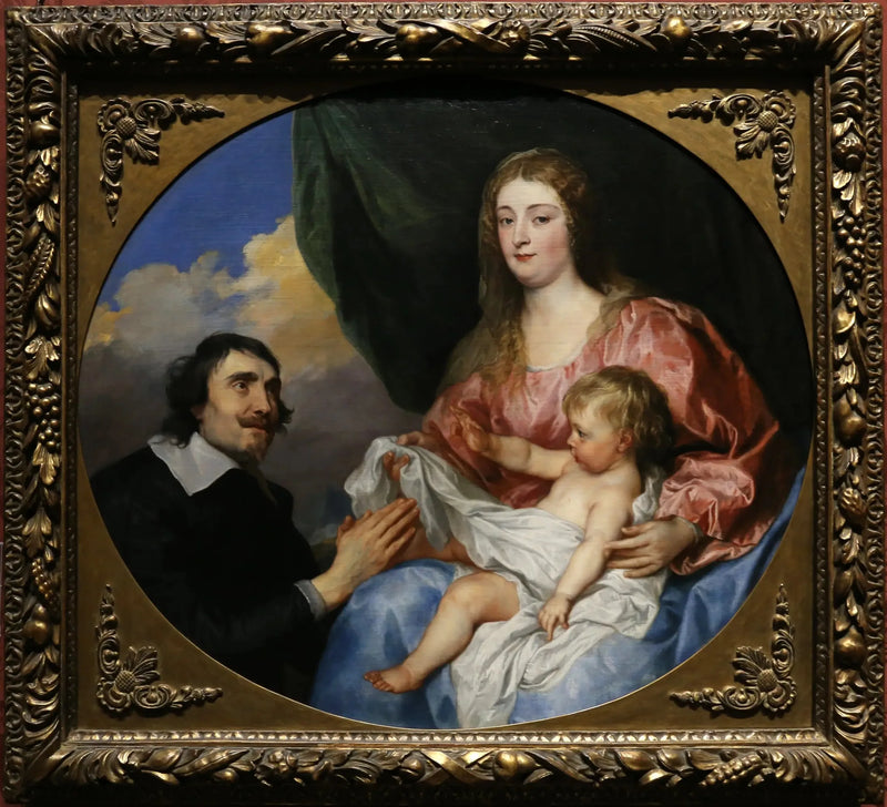 Abbed Scaglia, der tilbeder Jomfruen og Barnet - Antoine van Dyck