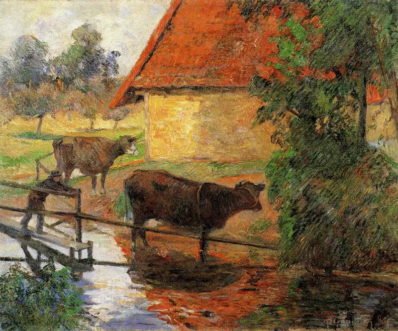 L'Abreuvoir I - Paul Gauguin