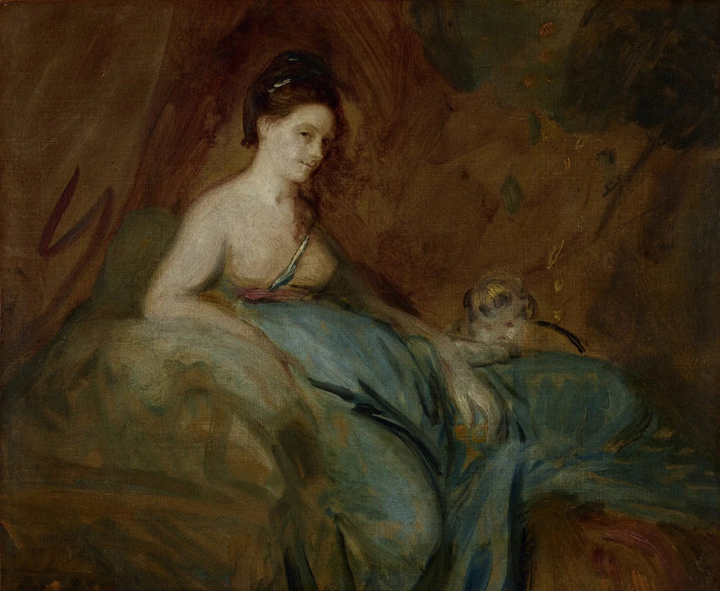 Skuespillerinden Kitty Fisher i rollen som Danae - Joshua Reynolds