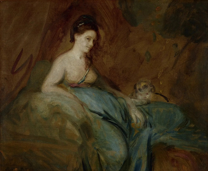 Skuespillerinden Kitty Fisher i rollen som Danae - Joshua Reynolds