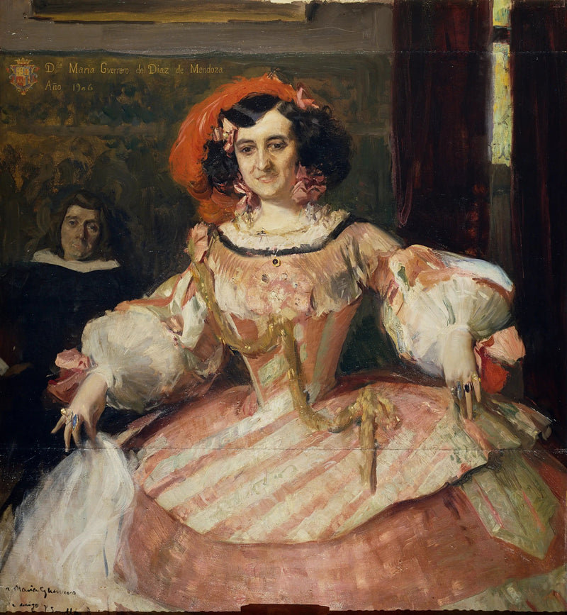 Skuespillerinden María Guerrero som « La dame boba » - Joaquín Sorolla