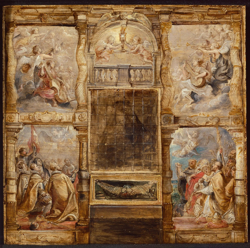 Adorationen af Eukaristien - Peter Paul Rubens