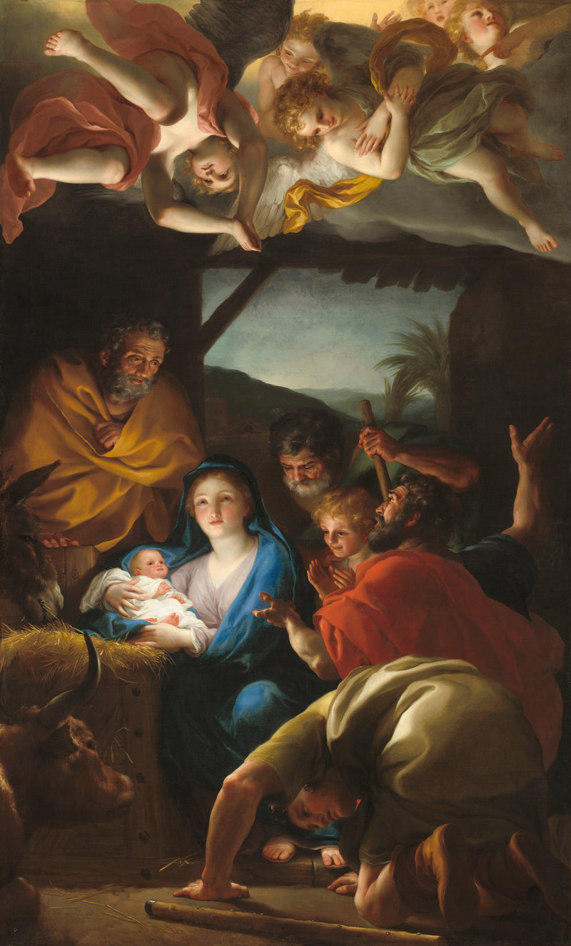 Hyrdernes tilbedelse. - Anton Raphael Mengs
