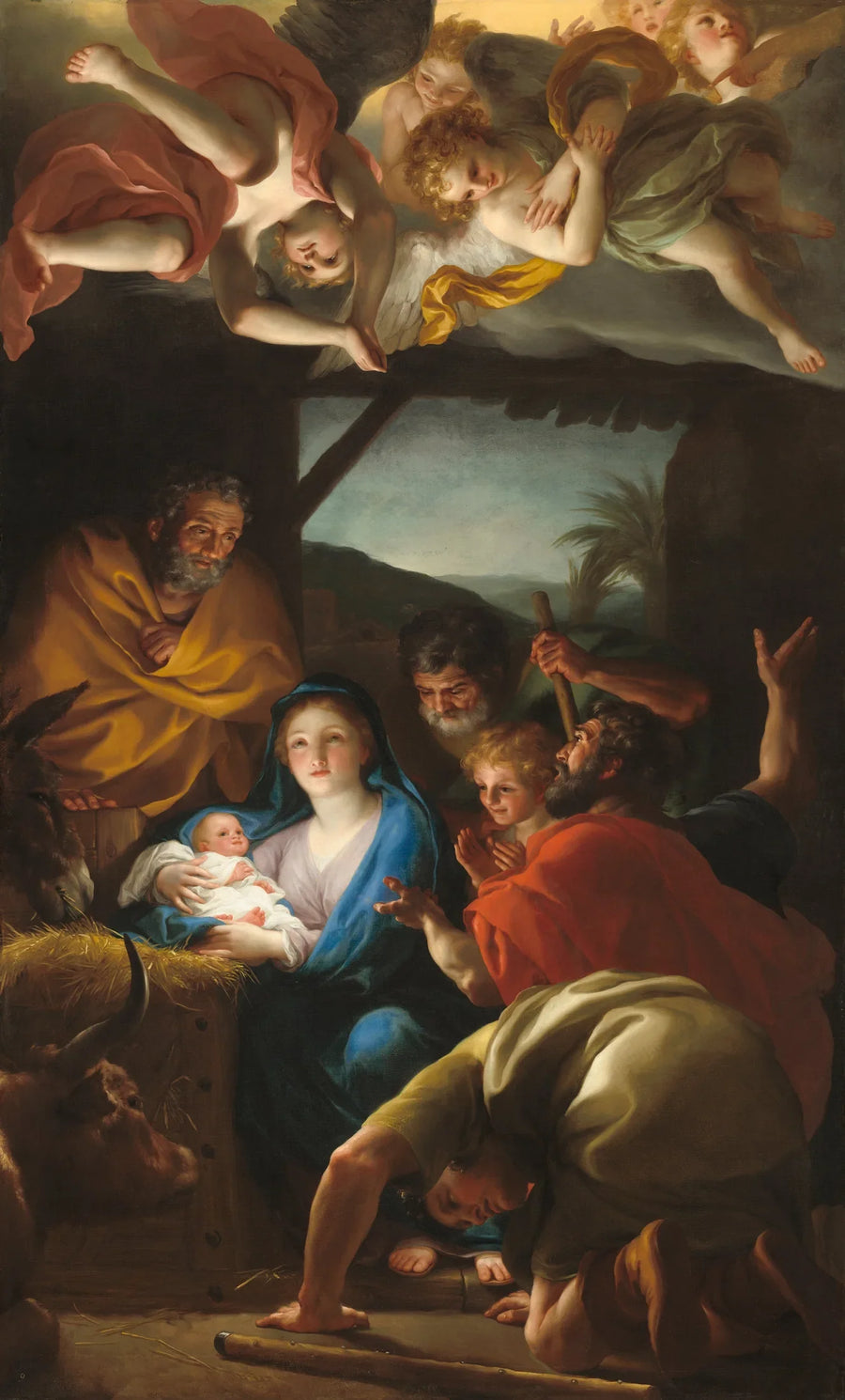 Hyrdernes tilbedelse. - Anton Raphael Mengs