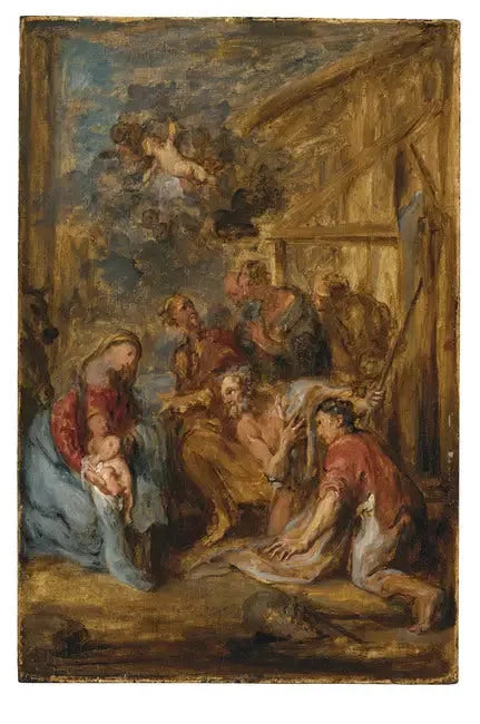 Tilbedelse af hyrderne, efter 1630 - Antoine van Dyck