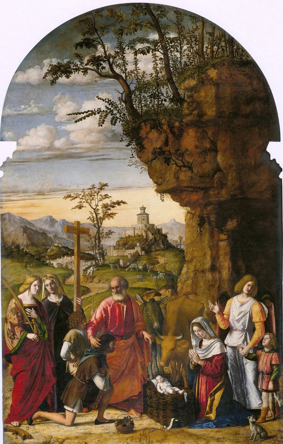 Betlehemsbarnets tilbedelse - Cima da Conegliano