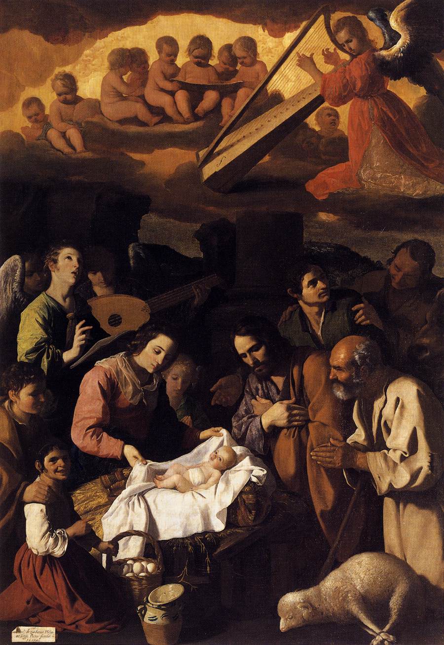 L’Adoration des bergers - Francisco de Zurbarán image 1 copie peinte à la main à l’huile