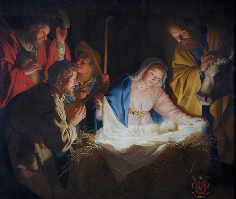 Hyrdernes tilbedelse - Gerrit van Honthorst