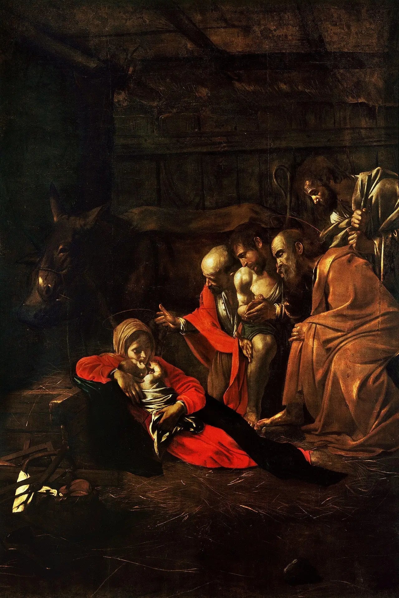 L'Adoration des bergers - Le Caravage image 1 reproduction réalisée par Alpha Reproduction