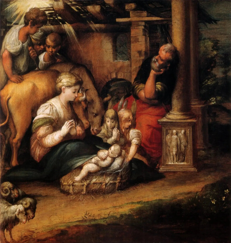 Betagelsen af hyrderne - Parmigianino