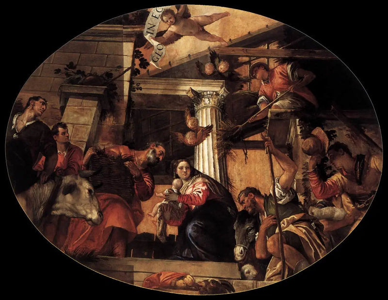 Betlehemsbarnets tilbedelse - Paul Véronèse