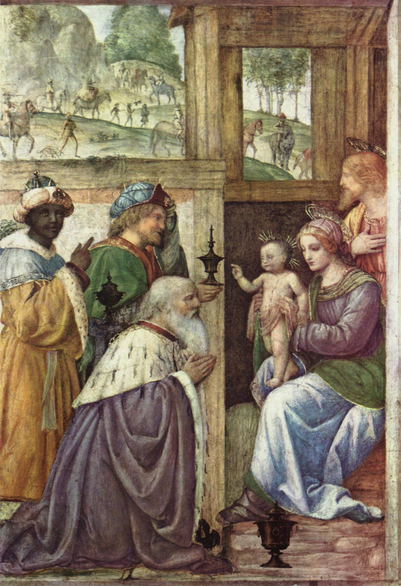 De vise mænds tilbedelse - Bernardino Luini