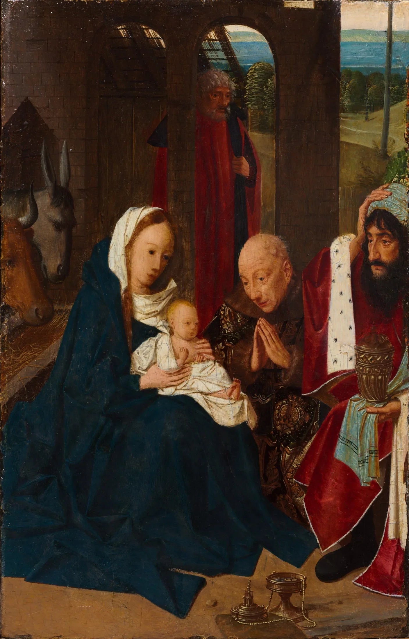 L'Adoration des mages - Geertgen tot Sint Jans image 1 copie de tableau peinte à la main