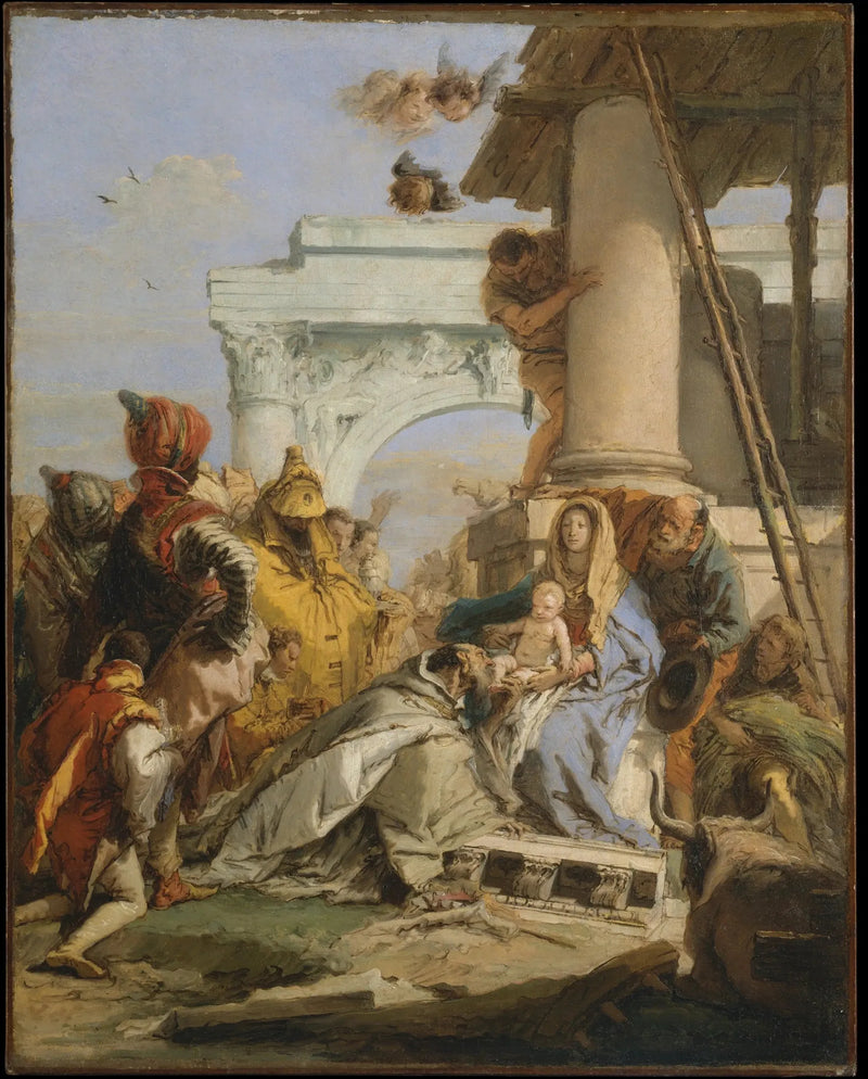 De vise kongers tilbedelse - Giovanni Battista Tiepolo