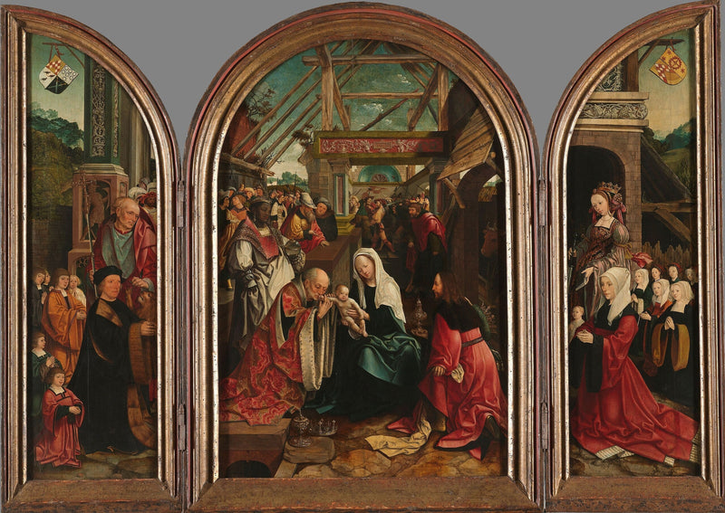 De vise mænds tilbedelse - Jacob Cornelisz van Oostsanen