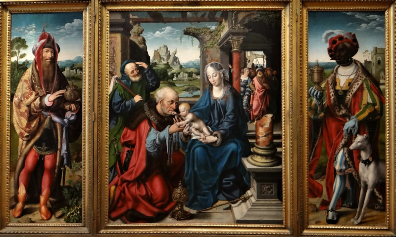 De vise mænds tilbedelse - Joos van Cleve