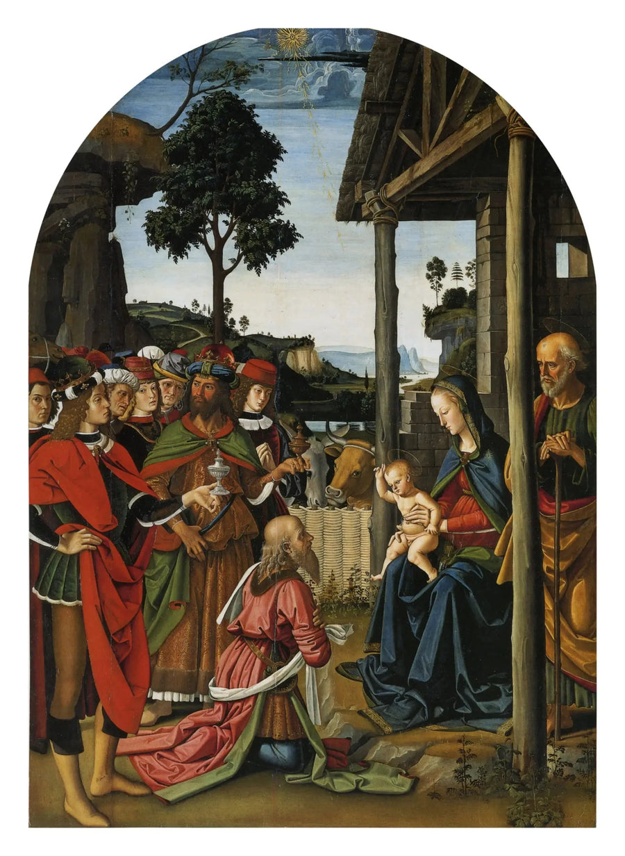 Hyrdningen af de vise mænd - Pietro Perugino