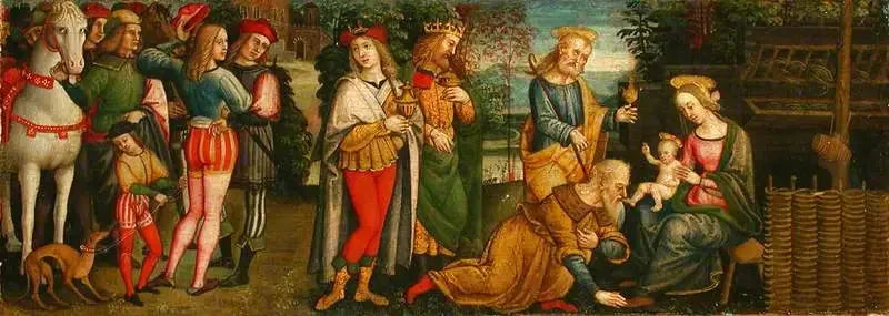 De vise mænds tilbedelse - Pietro Perugino