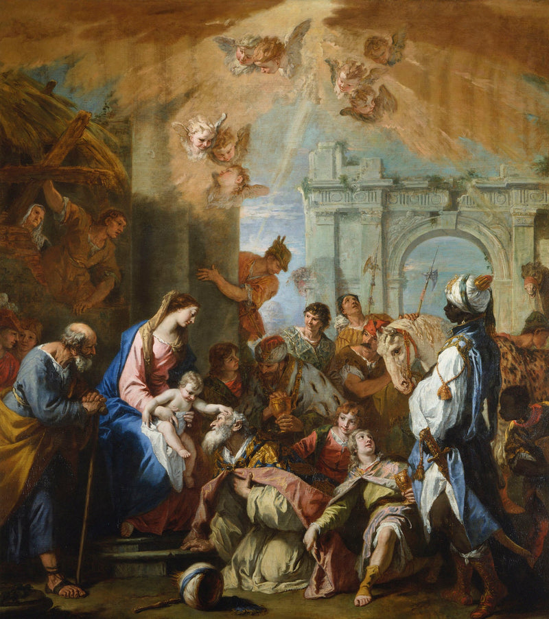 De vise kongers tilbedelse - Sebastiano Ricci